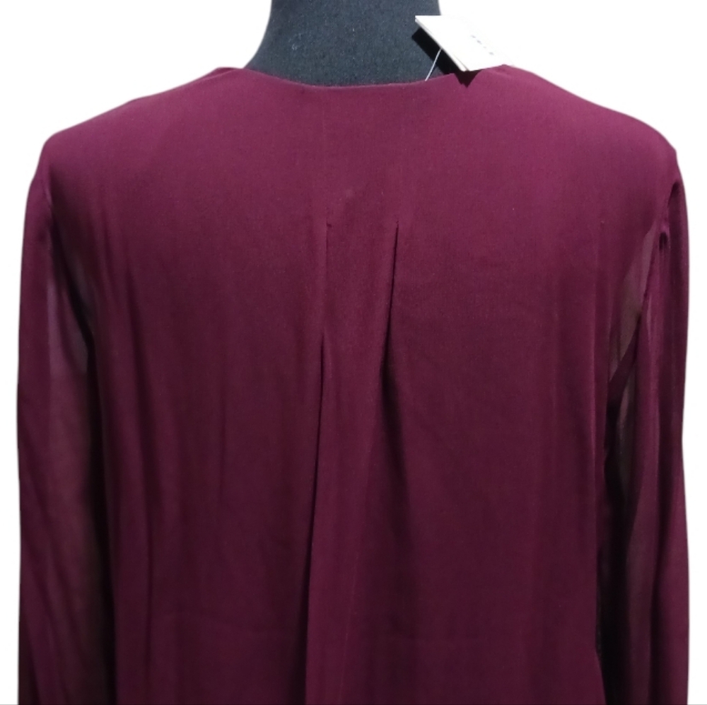 VINCE Silk Double Layer Shirtdress - Picture 5 of 14